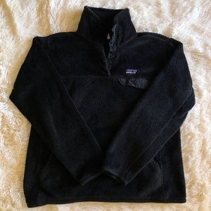 Patagonia Black Re-Tool Snap-T Pullover Fleece